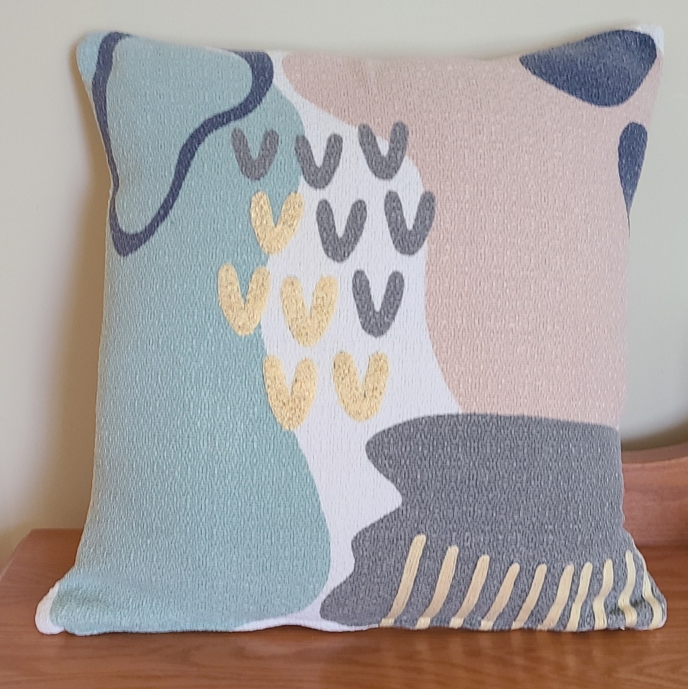 Structube Abstract Multicolor Accent Pillow